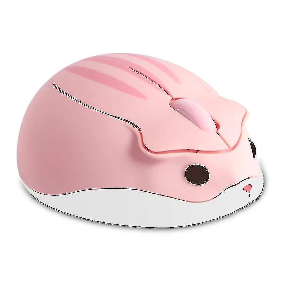Wireless Mouse Cute Hamster Shaped Computer Mouse 1200Dpi Less Noice Portable Usb Mouse Cordless Mouse(Pink) Pink 9353840053196