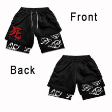 (13, M) Anime Gym Shorts Men Women Berserk Manga 3d Print 2 In 1 Performance Shorts Workout Summer Quick Dry Compressionshort Pants
