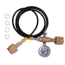 Argon Co2 Refilling Station Charging Adapter To Small Welding Tanks,w/ 1.5 Meters Soft Hose 250bar