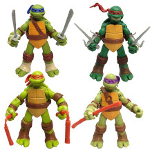 4pcs/set Teenage Mutant Ninja Turtles Action Figures Toys Set Collectible Toys Home Decoration Gifts For Kids Adults Fans
