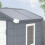 Outsunny Outsunny 4 x 3ft Garden Shed Storage w/ Foundation Kit, Vents, Grey 8