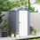 Outsunny Outsunny 4 x 3ft Garden Shed Storage w/ Foundation Kit, Vents, Grey 7