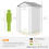 Outsunny Outsunny 4 x 3ft Garden Shed Storage w/ Foundation Kit, Vents, Grey 2
