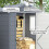 Outsunny Outsunny 4 x 3ft Garden Shed Storage w/ Foundation Kit, Vents, Grey 6