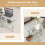 Costway 3-tier Oval Tempered Glass Coffee Table Center Table w/ Open Shelf White 4