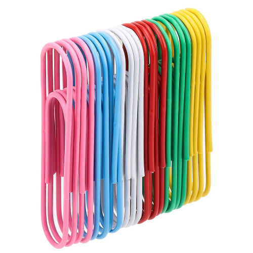 70 Pcs  Colored Paper Clips Large Paper Clips(4 In)