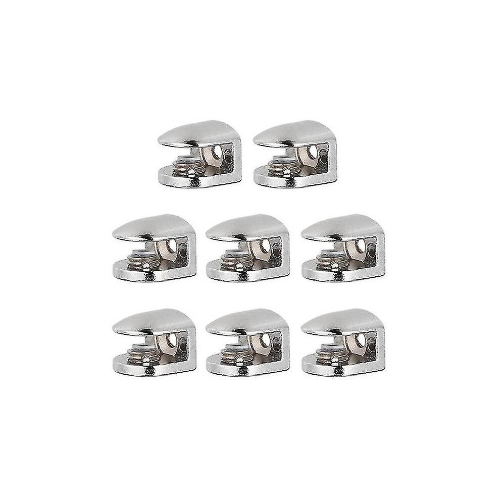 8Pcs Zine Alloy Glass Clamps Fixing Clamps Glass Bracket For 6-8Mm Thickness Yw 9353840074429