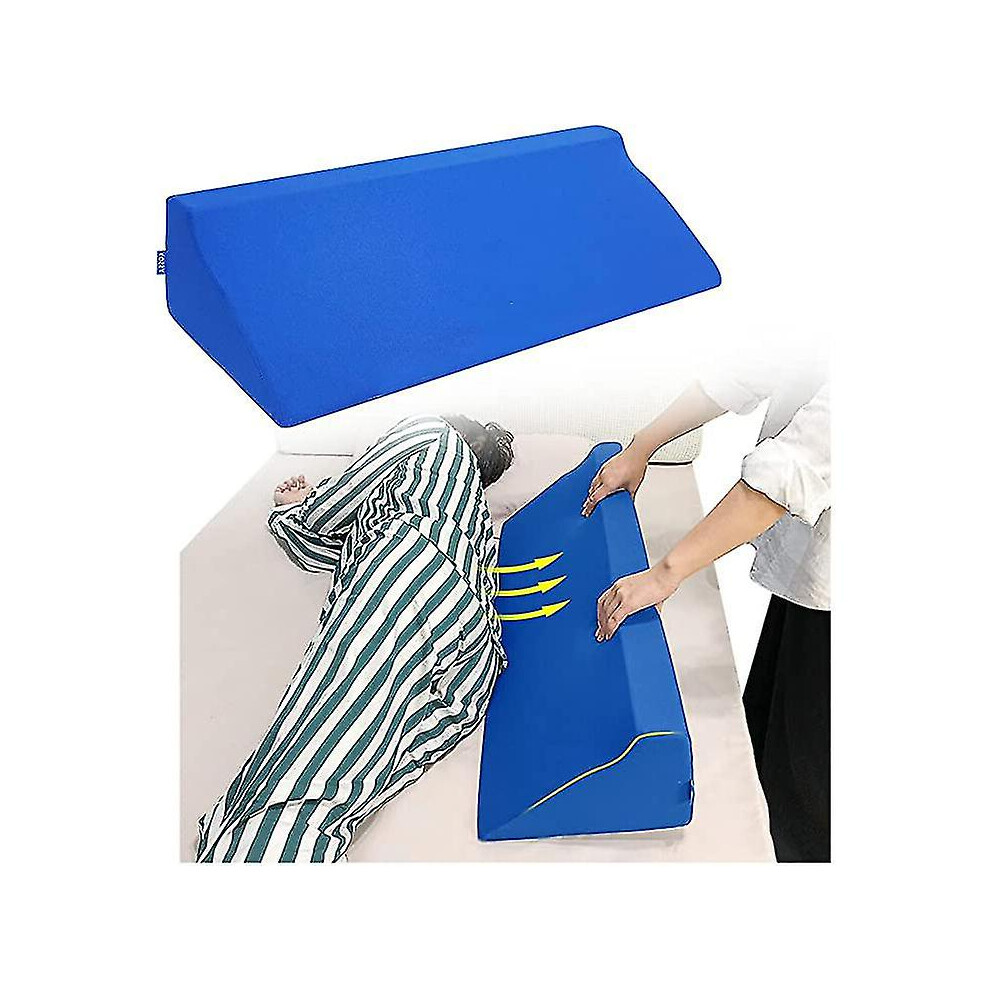 Blue (, 50*25*15Cm) Foam Wedge Pillow For Sleeping, Incline Bed Wedges And Body Positioners