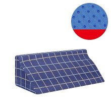 (Dark Blue, 60*25*20cm) Foam Wedge Pillow For Sleeping, Incline Bed Wedges And Body Positioners