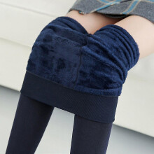 (Navy Blue) Women's Warm Tights Winter Stockings For Pantyhose Plus Size Fleece Hot Thermal Thermo Wrap Black Lined Leggings Thick Cashmere