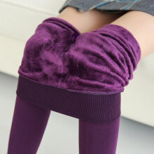 (Purple) Women's Warm Tights Winter Stockings For Pantyhose Plus Size Fleece Hot Thermal Thermo Wrap Black Lined Leggings Thick Cashmere