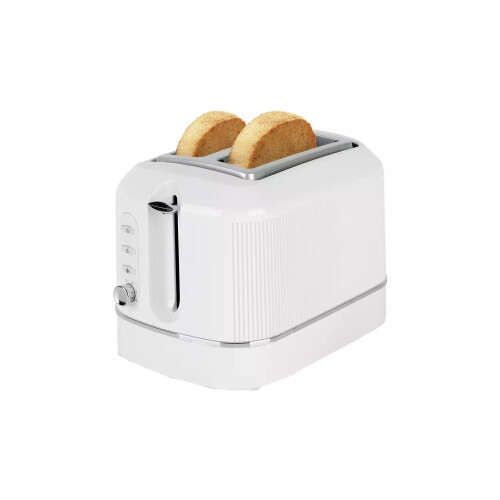 Cookworks Texture Tilly 2 Slice Toaster - White