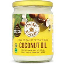Coconut Merchant Organic Coconut Oil 500mL Extra Virgin Raw Cold Pressed Ethically Sourced Vegan Ketogenic and 100% Natural For Hair Skin & Cooking