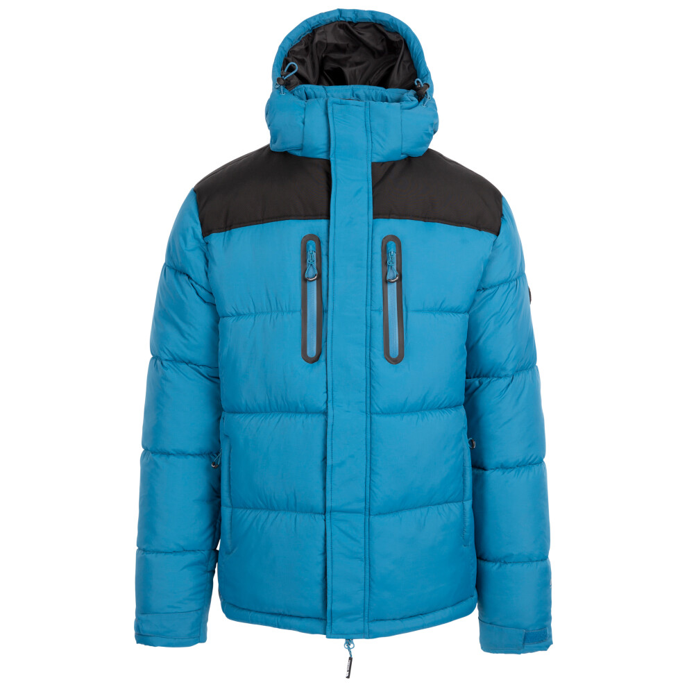 (L, Bondi Blue) Trespass Mens Casual Padded Zip Jacket Parkstone