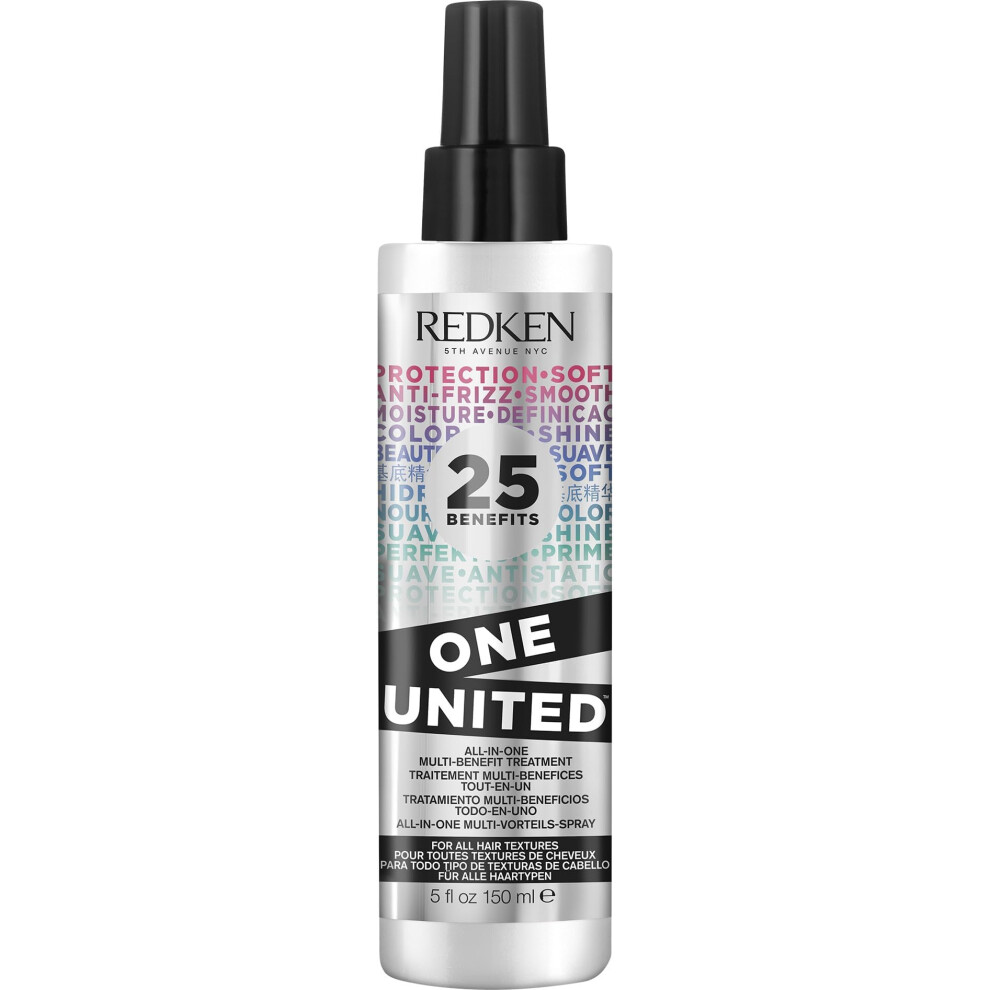 REDKEN One United 25 Multi-Benefits Leave-In Conditioner and Treatment Spray  Increases Manageability and Protection 150 ml