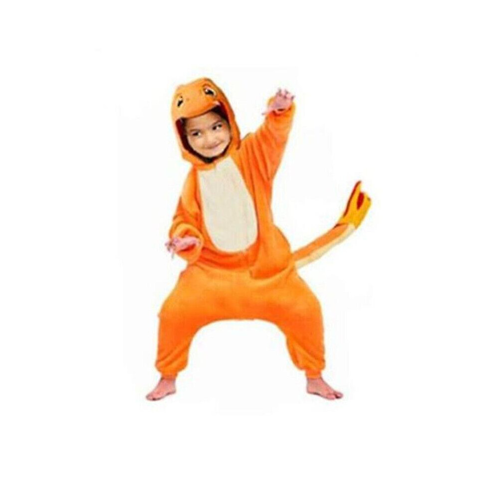 (120) Charmander Pajamas Unisex Kids Cosplay Costume Onesie Kigurumi Jumpsuit Sleepwear Not,Specified