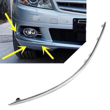 (1Pcs Right) Chrome Car Front Bumper Decorated Trim Right For Mercedes Benz C-class W204 C300 C350 2007 2008 2009 2010 A2048850821