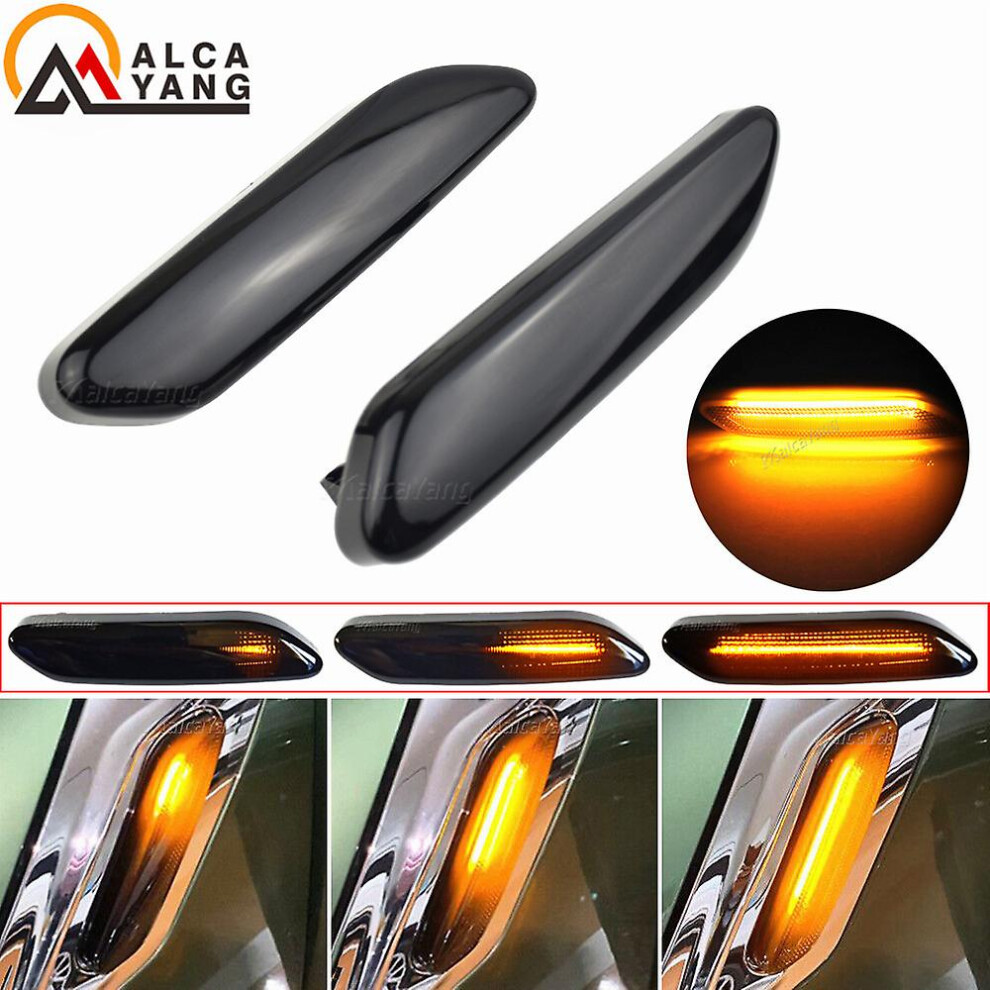 (Smoked Dynamic) Lateral Flashing For Bmw Mini Cooper R60 R61 Countryman Paceman, Dynamic Flashing - Dynamic Cristal Light 9353840101781
