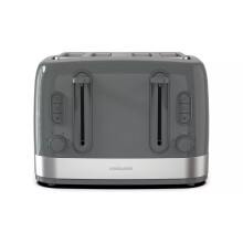 Cookworks Illuminated 4 Slice Toaster - Stone Grey - Refurbished