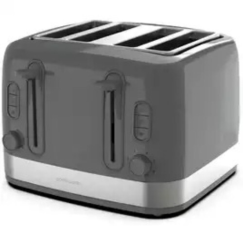 Cookworks Illuminated 4 Slice Toaster - Stone Grey 2
