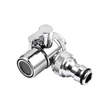 1 Set Copper Faucet Splitter Faucet Diverter Faucet Hose Adapter For Dishwasher Kitchen Washing Machine