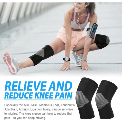 Genouillère 2 Pack - Manchons de compression pour l'arthrite 2