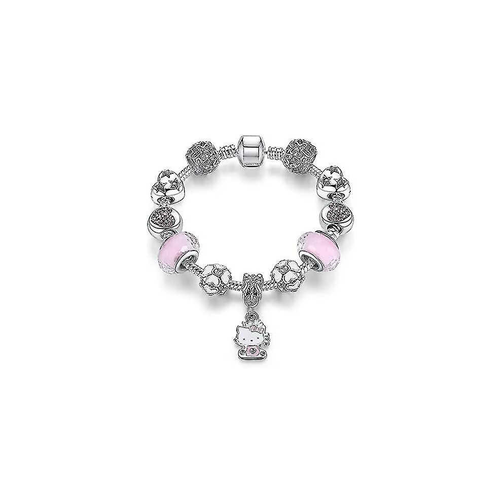 Hello Kitty Charms Bracelet Diy Fashion Jewelry Mia01