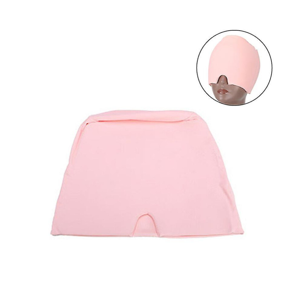 Pink (Pink) Migraine Cap Cold Compress, Migraine Relief Cap For Headache Eyes Mask For Puffy Eyes, Stress Relief