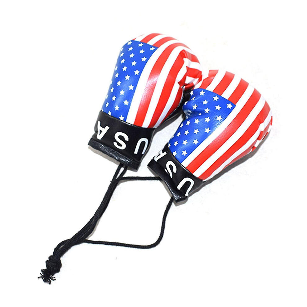 (America) 10Cm Newborn Photography Props Mini Simulation Boxing Glove Boxing Flag Gloves 9033322972862