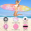 ELECWISH (Pink 2) 11FT Inflatable Stand Up Paddle Board SUP w/Paddle 10