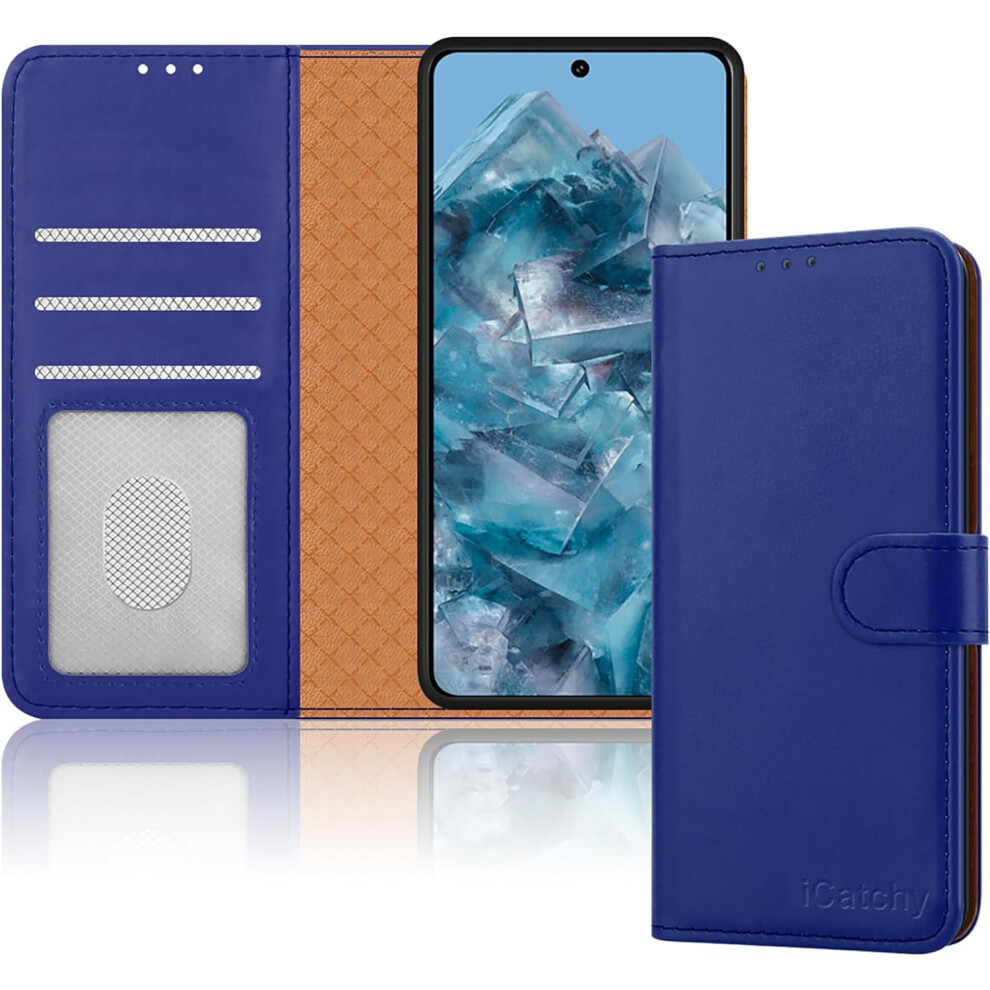 (Blue) Google Pixel 8 Pro Case, Rfid Blocking Phone Cover Blue 5056298019755