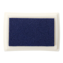 Blue Ink Pad Inkpad Rubber Stamp Finger Print Craft Non-