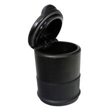 Black Self Extinguishing Ashtray Portable Travel Home Car Auto Holder