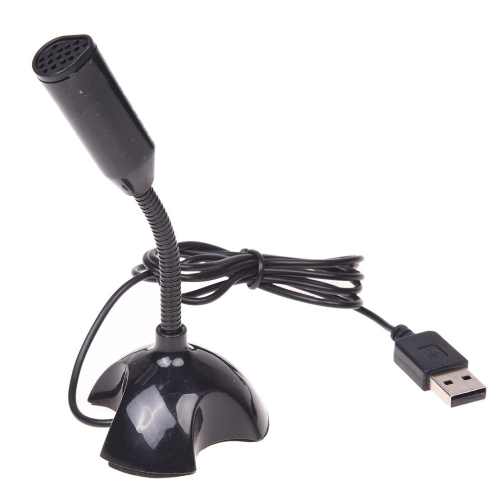 USB Microphone Web Flexible Noise Canceling Mic For PC Computer Laptop Stand