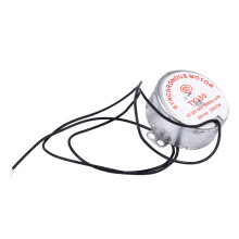 TYJ50 Synchronous Motor 220-240V AC, 50/60Hz, 4W, 5/6RPM, CW/CCW, 7mm Shaft, 49x20mm Metal Body