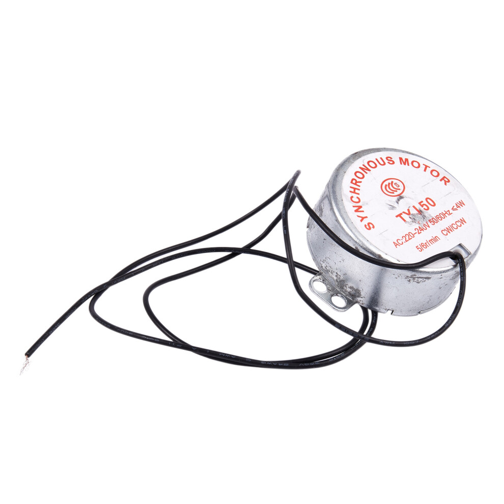 Jojomino Tyj50 Synchronous Motor 220-240V Ac, 50/60Hz, 4W, 5/6Rpm, Cw/Ccw, 7Mm Shaft, 49X20mm Metal Body