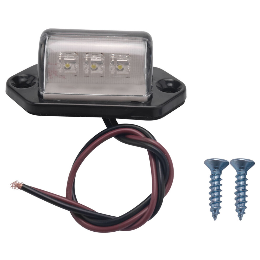 12/24V 3 Led License Plate Tag Boat Rv Truck Trailer Interior Step Lamp Light 4851062764890