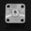 N type female jack RF coax connector 4-hole panel mount with solder cup,silver 7