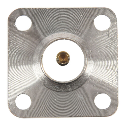 N type female jack RF coax connector 4-hole panel mount with solder cup,silver 2