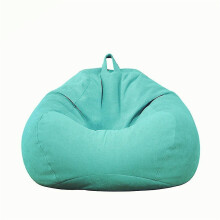 (blue, Medium 80x90cm) Brand New Extra Large Bean Bag Chairs Couch Sofa Cover Indoor Lazy Lounger For Adults Kids Hotsale!