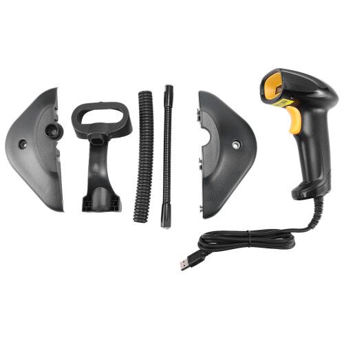 Barcode Scanner Handheld Scanner with Stand Holder Automatic Bar Code Reader Auto Scanning POS Scan for Inventory 2