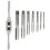 8 in 1 Tap Tool Set Thread Metric Machine Hand Screw Thread Plug Taps Set 3