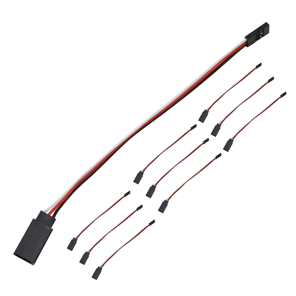 10Pcs 150Mm Servo Extension Lead Wire Jr Cable 3Pin Male To Female For Rc Car 4851062783105