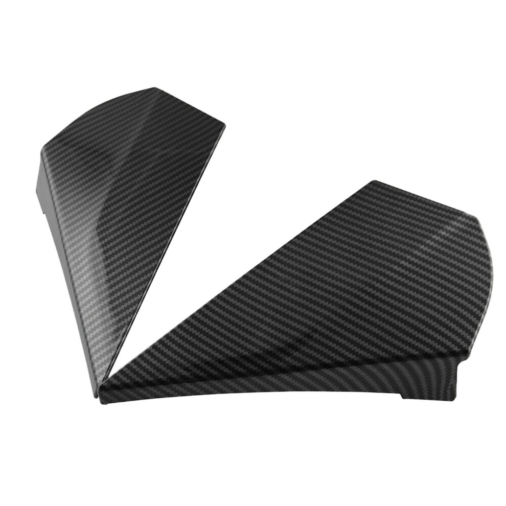 1Pair Carbon Fiber Style Rear Window Side Spoiler Wing Strip Protection Trim For C- 2016-2019 4851062783143