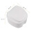 White Denture Case, Denture Cup with Strainer, Denture Bath Box False Teeth Storage Box with Basket Net Container Holder for Travel 3