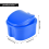 Dark Blue Denture Case, Denture Cup with Strainer, Denture Bath Box False Teeth Storage Box with Basket Net Container Holder for Travel 10