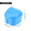 Blue Denture Case, Denture Cup with Strainer, Denture Bath Box False Teeth Storage Box with Basket Net Container Holder for Travel 10