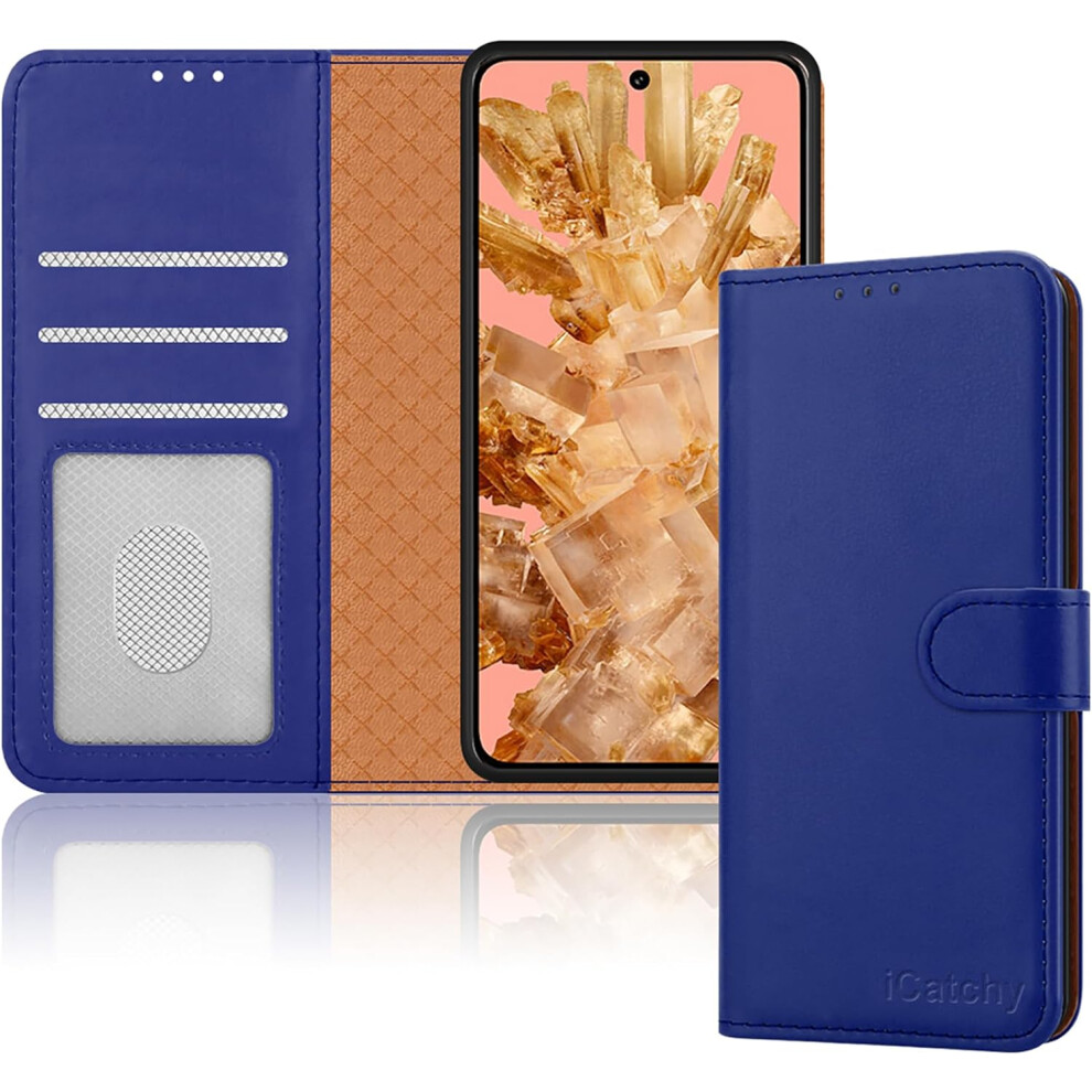 (Blue) Google Pixel 8 Case, Rfid Blocking Phone Cover Blue 5056298019700