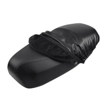 Motorcycle Scooter PU Seat Cushion Cover Waterproof Warm Velvet Winter Rear Seat Cover