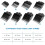 Professional Hair Clipper Guide Combs, Clipper Guide Comb Set, 8 Sizes 3